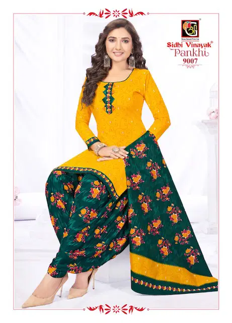 Pankhi Vol 9 By Siddhi Vinayak Printed Cotton Dress Material Wholesalers In Delhi